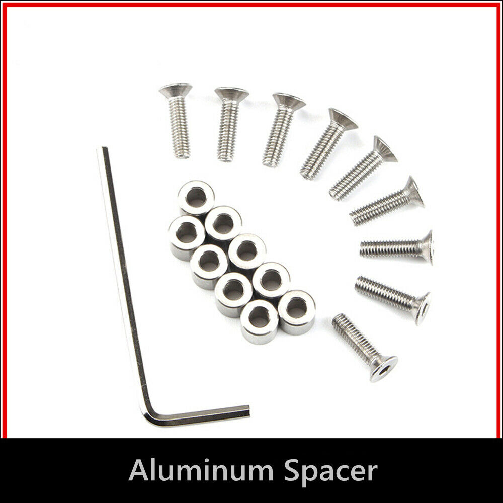 1Set /9pcs 6x6x3mm Aluminum Spacer For Prusa MK3 Heated Bed 6x6x3t Spacer