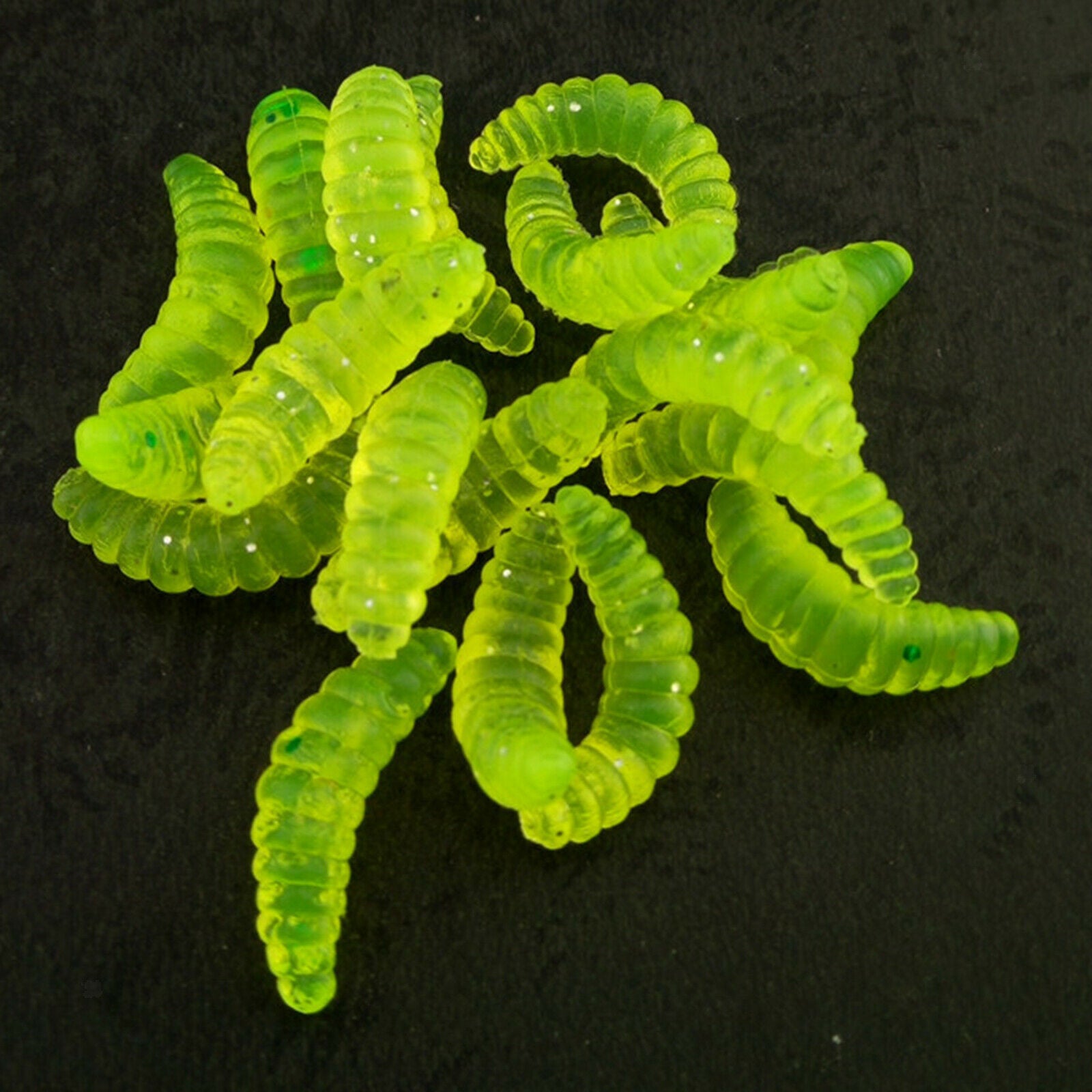 100pcs Fishing Lures Maggots Trout Bass Baits Perch Fishing Goods Lure