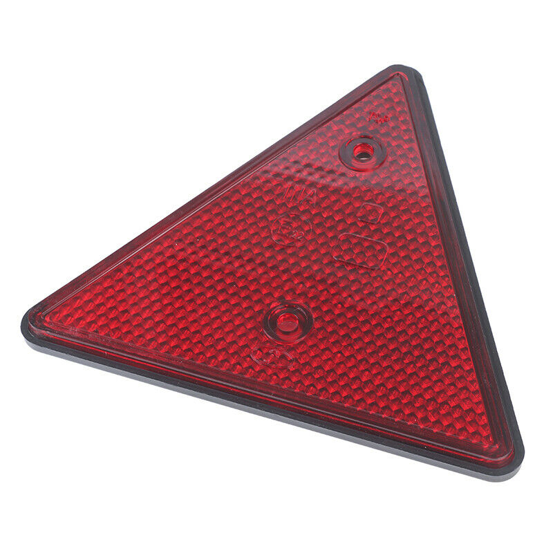 Red Rear Reflectors Triangle Reflective for Gate Posts Safety Reflectors .l8