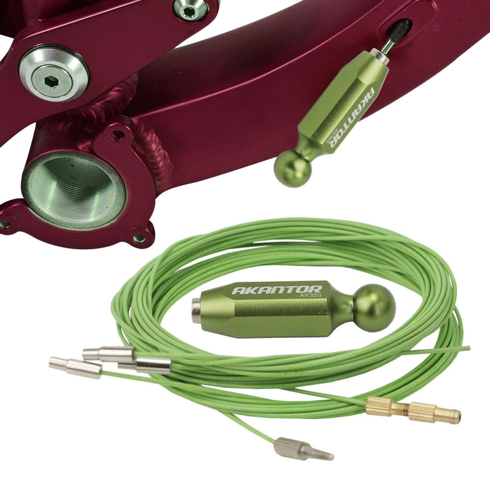 Alloy Bike Internal Cable Routing Tool Bicycle Frame Cables Housing Install