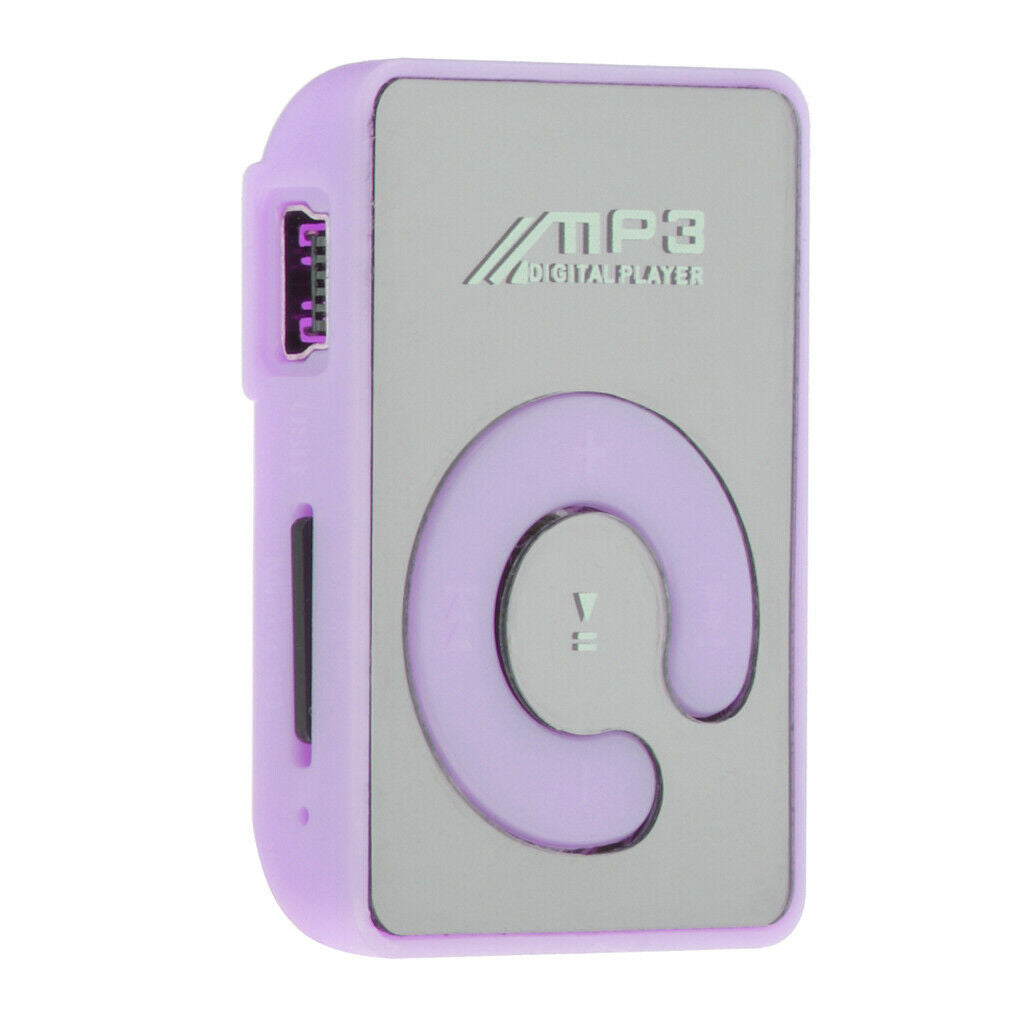 New 16G USB HIFI MP3 Player Music Support Micro SD TF Card Sports Purple
