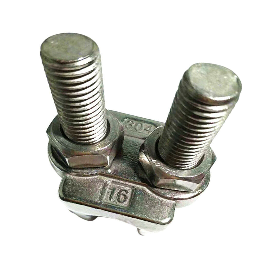 304 Stainless Steel Wire Rope Clip Clamp Saddle Clips U Bolt Fastener 5mm