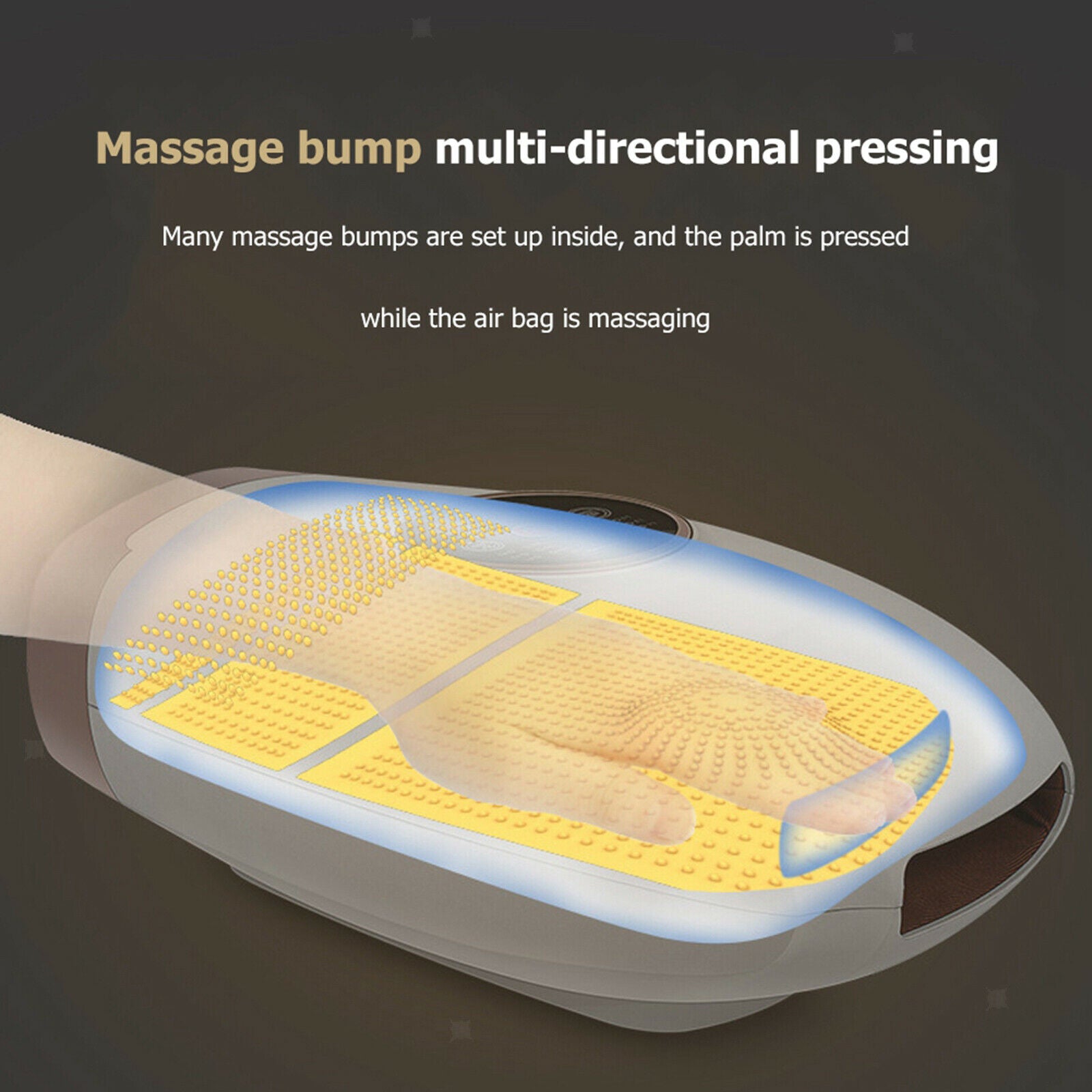 Cordless Electric Hand Massager Tool Point Therapy Pain Relief for Arthritis