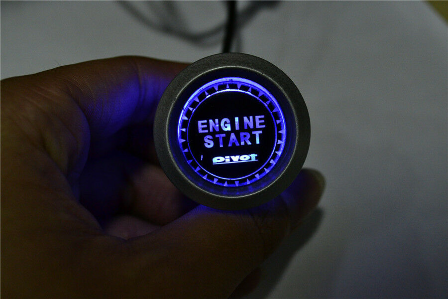 Durable 12V Car Engine Ignition Starter Push Button Switch Red Illumination Kit