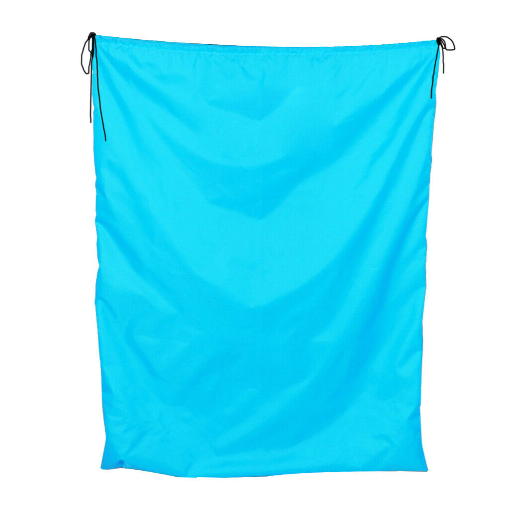 Large Capacity Bag Waterproof Drawstring Storage Pouch Sack Blue 50x70cm