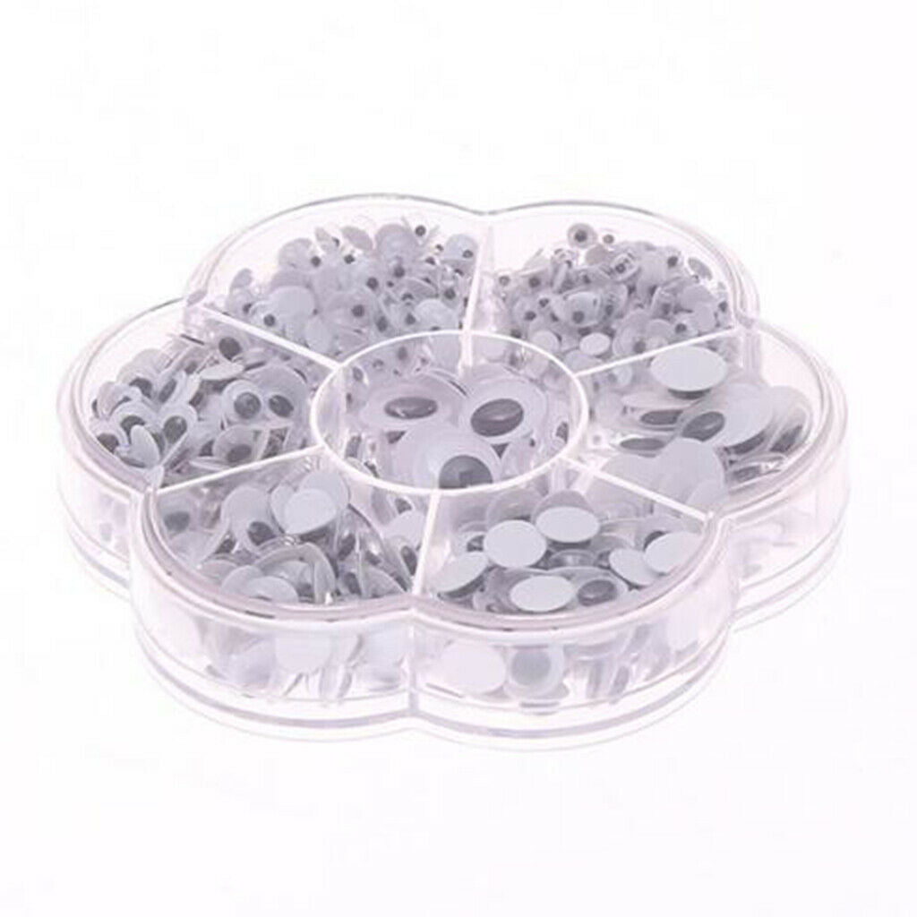 710x Mixed Size Self Adhesive Wiggle Googly Eyes for DIY Craft Handmade Toys