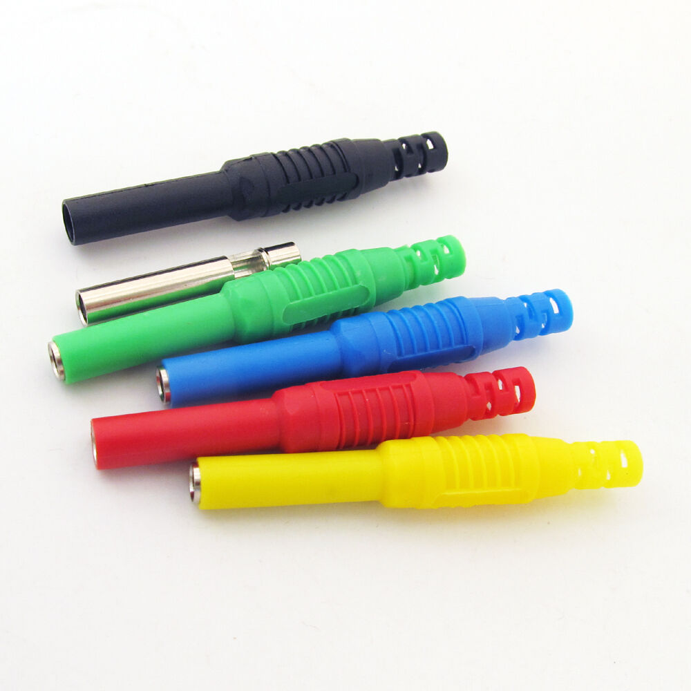 20sets 5color 4mm Banana Female for Seal Insulated Stackable 4mm Banana Plug