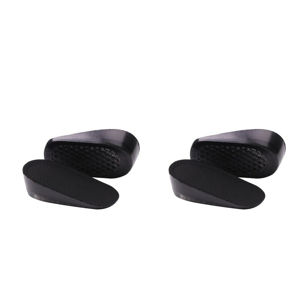 2 Pairs Adjustable Height Increase Template Soft Silicone Foot Insoles