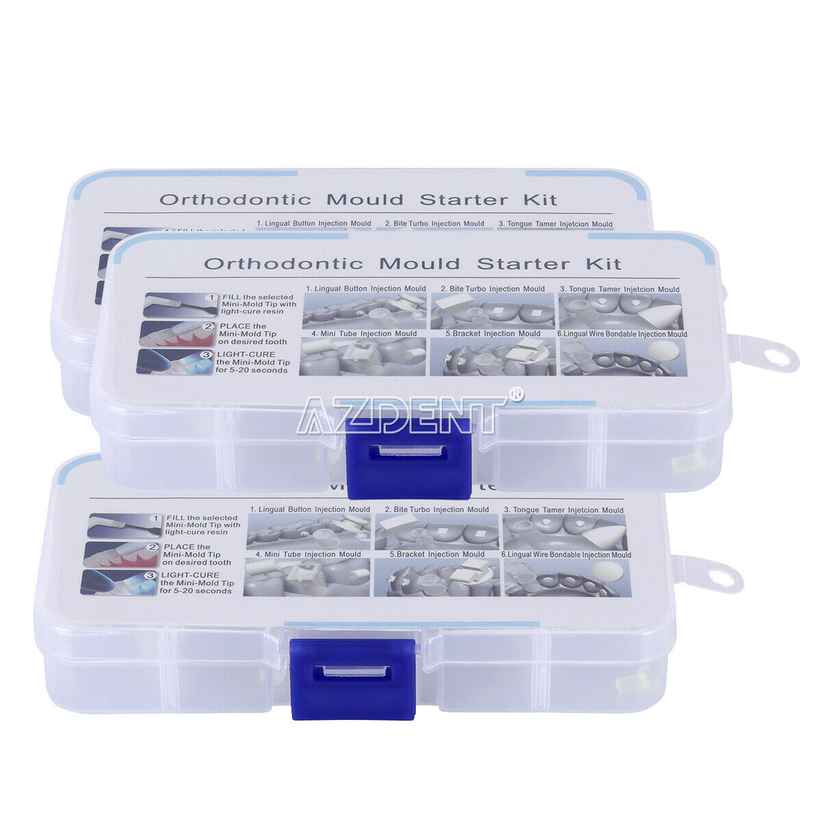 5 Packs Orthodontic Dental Mini Accessories Injection Mould Starter 6Type Mould