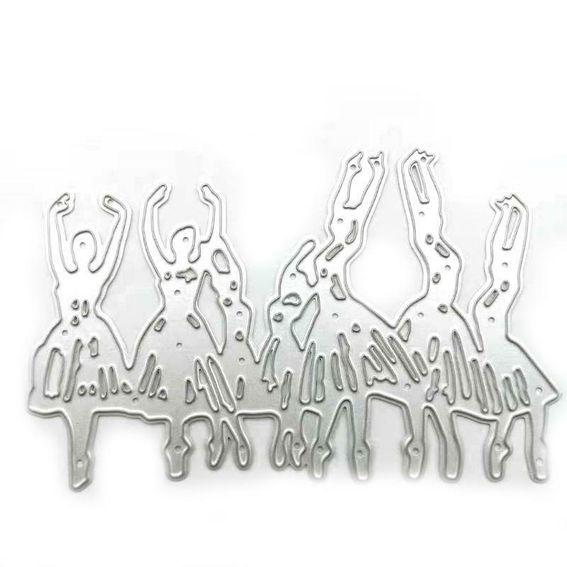 Ballerinas Metal Cutting Set Exquisite Carbon Steel Embossing Script Die Stencil