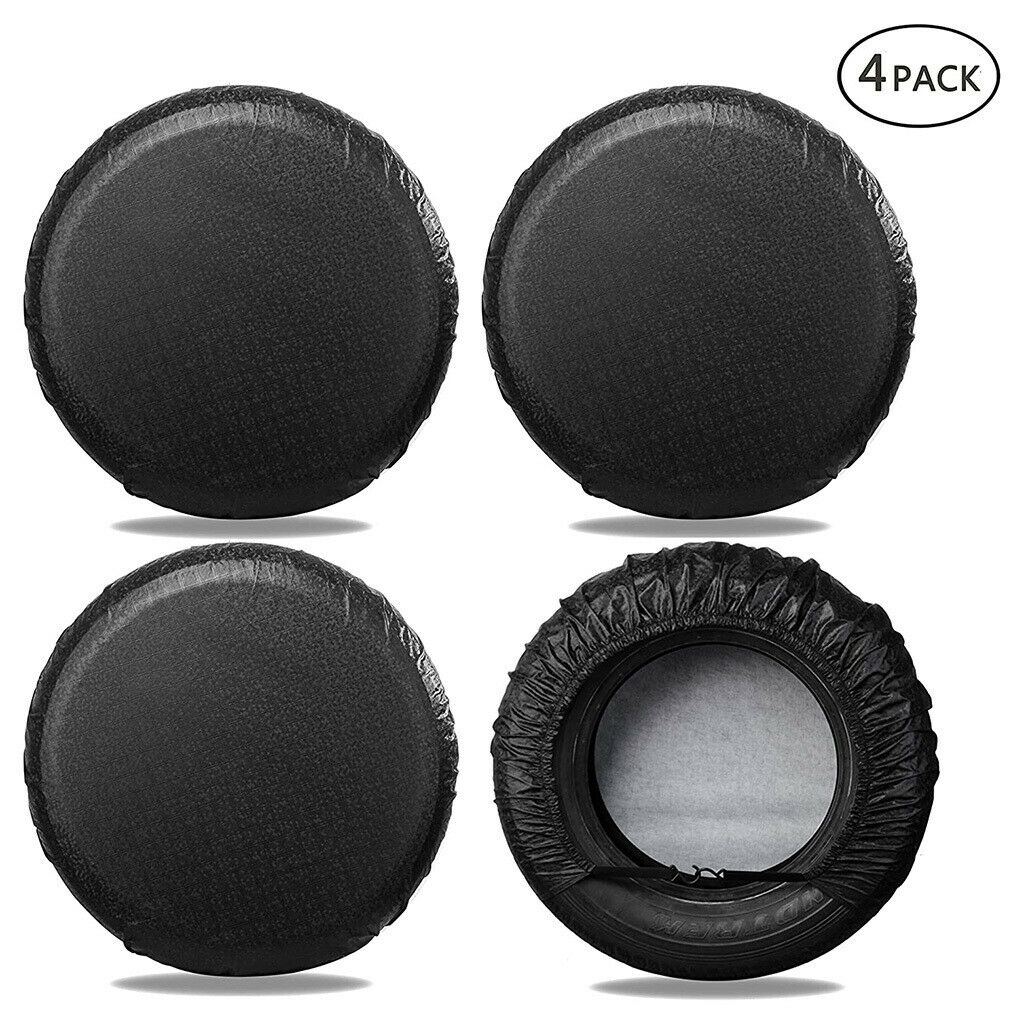 4pcs RV Tire Covers High Elastic UV Resistant Waterproof for 24''-26'' Dia.