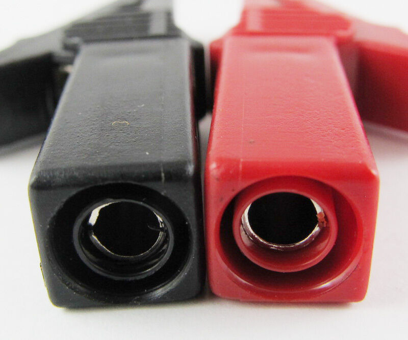 6 pcs Safety Alligator Clip to 4mm Banana Jack Convert Test Clip Small 55mm