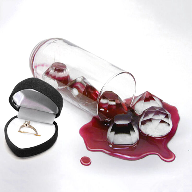 Silicone Diamond Jewel Shape Ice Tray Cube Mold Chocolate Mould Kitchen T.l8
