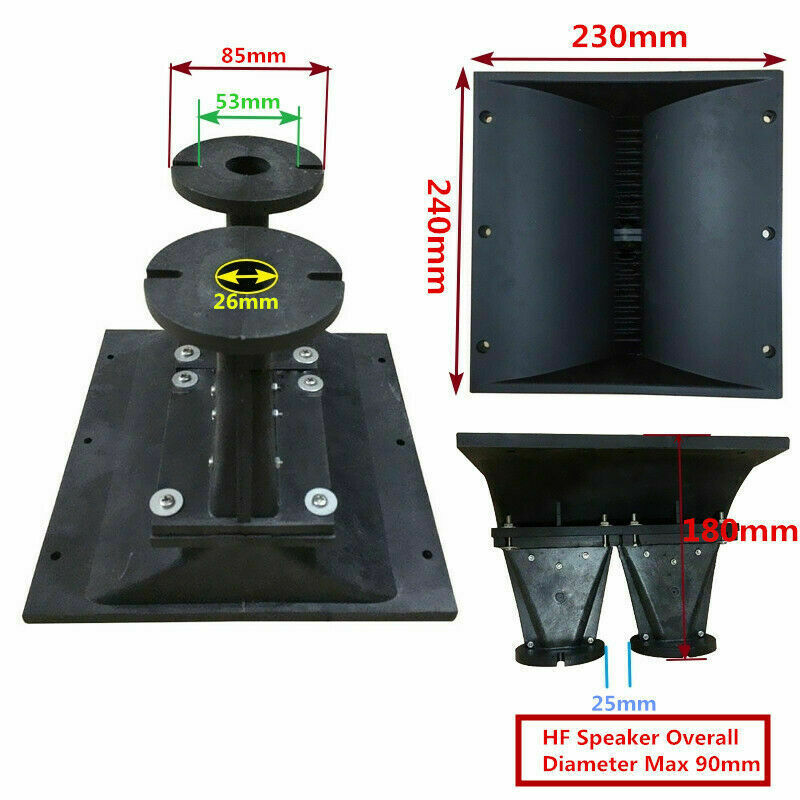 Horn Flare 2x1 Inch WS2410 Professional Audio System For DJ Mixer Stage Home