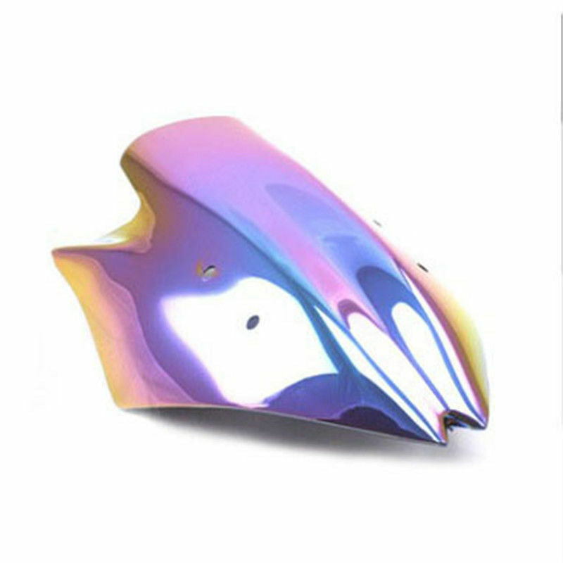Dark Double Bubble Motorbike Windshield Windscreen for Kawasaki Z1000 2007-2009