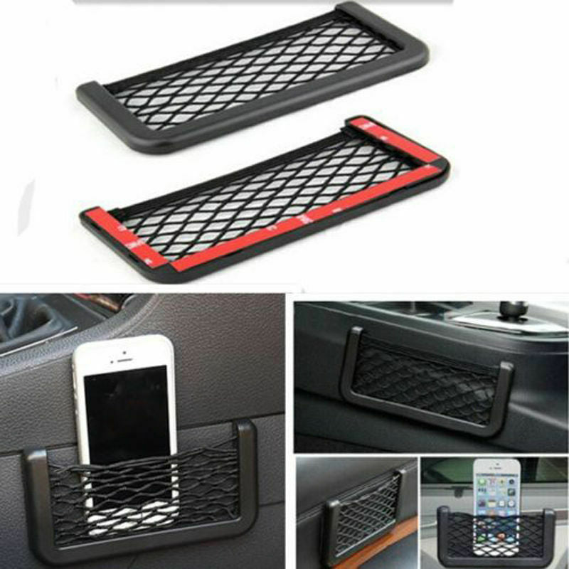 Creative Car Auto Seat Side Back Net Storage Bag Phone Holder Pocket Organizers