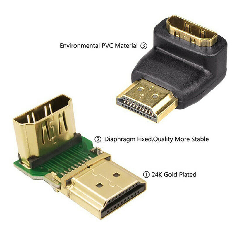HDMI Cable Adapter Converters 270 Degree Angle Male to Fema.l8