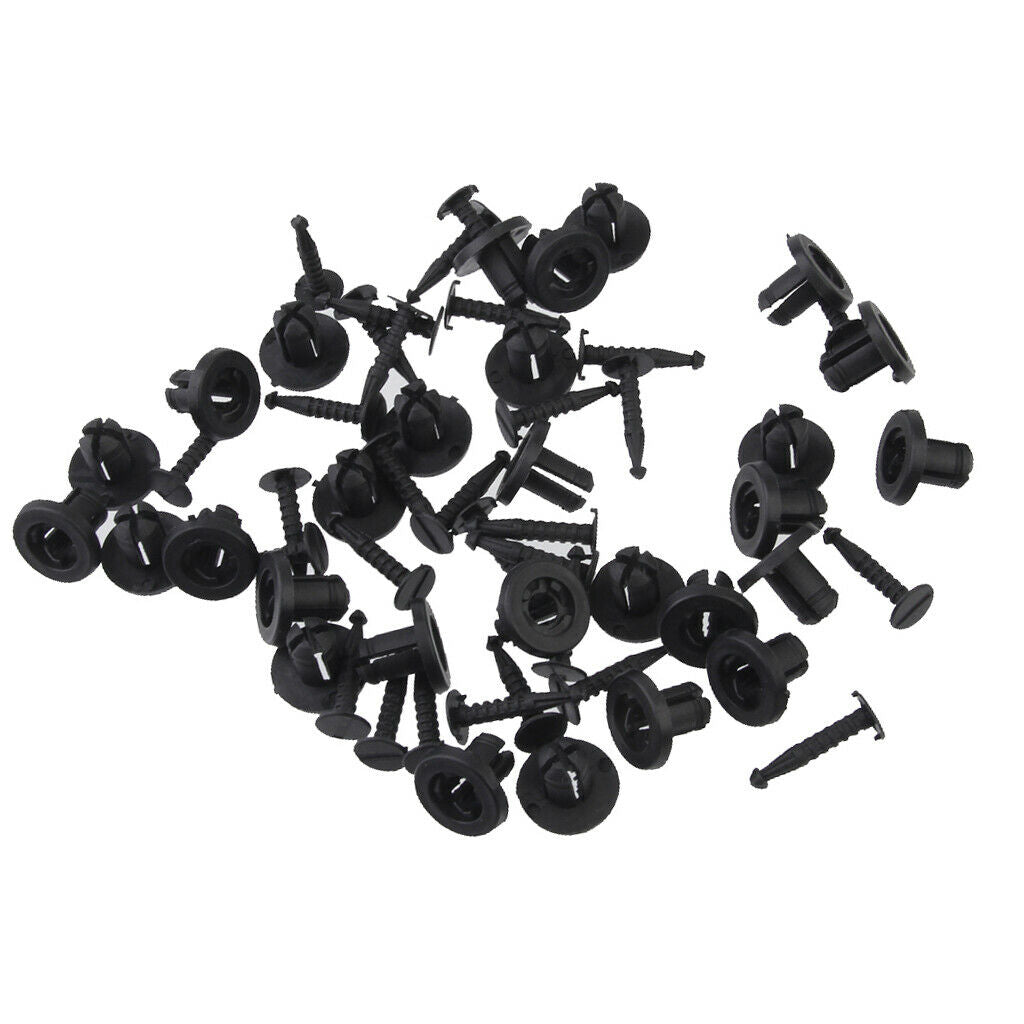 Bumper Rievt Trim Panel Fastener Clips 8-9mm for   Megane Scenic Pack of 30pcs