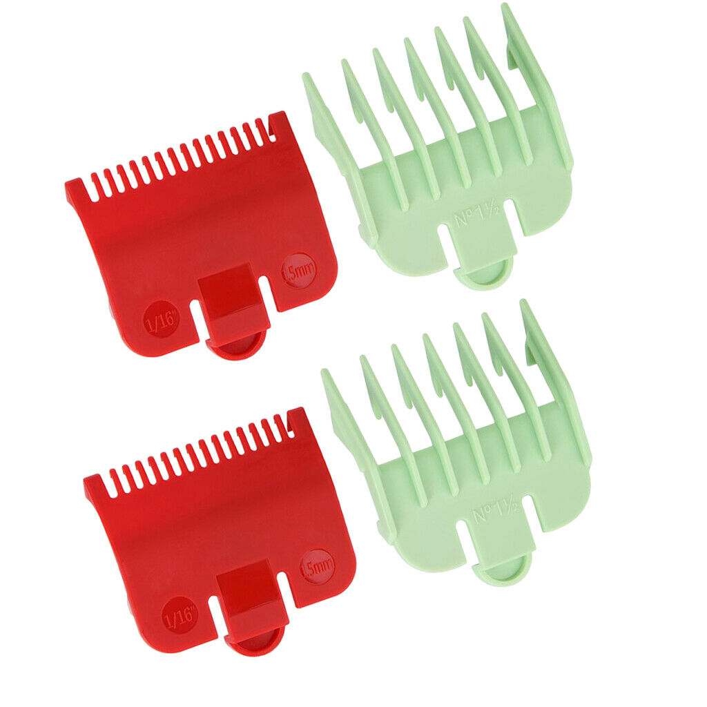 4 Pieces Universal Hairdressing Shaving Clipper Replacement Guide Combs
