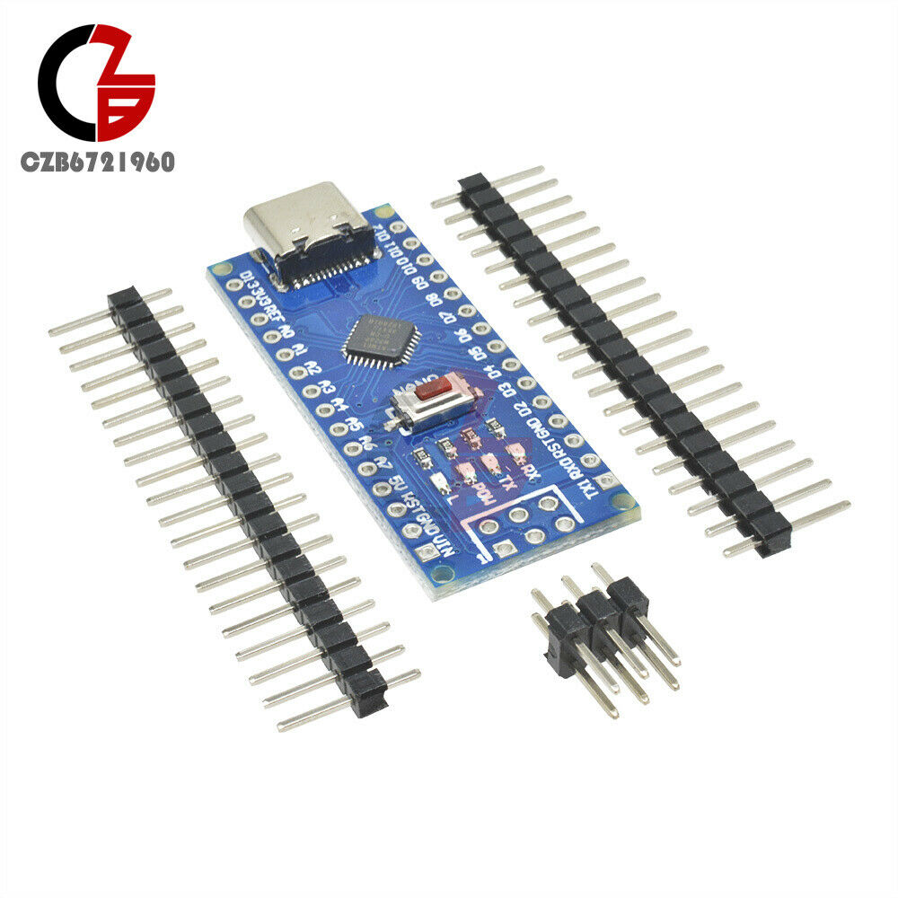 5PCS Nano V3.0 Type-C USB ATmega328 5V 16M Micro-Controller Board CH340G Driver