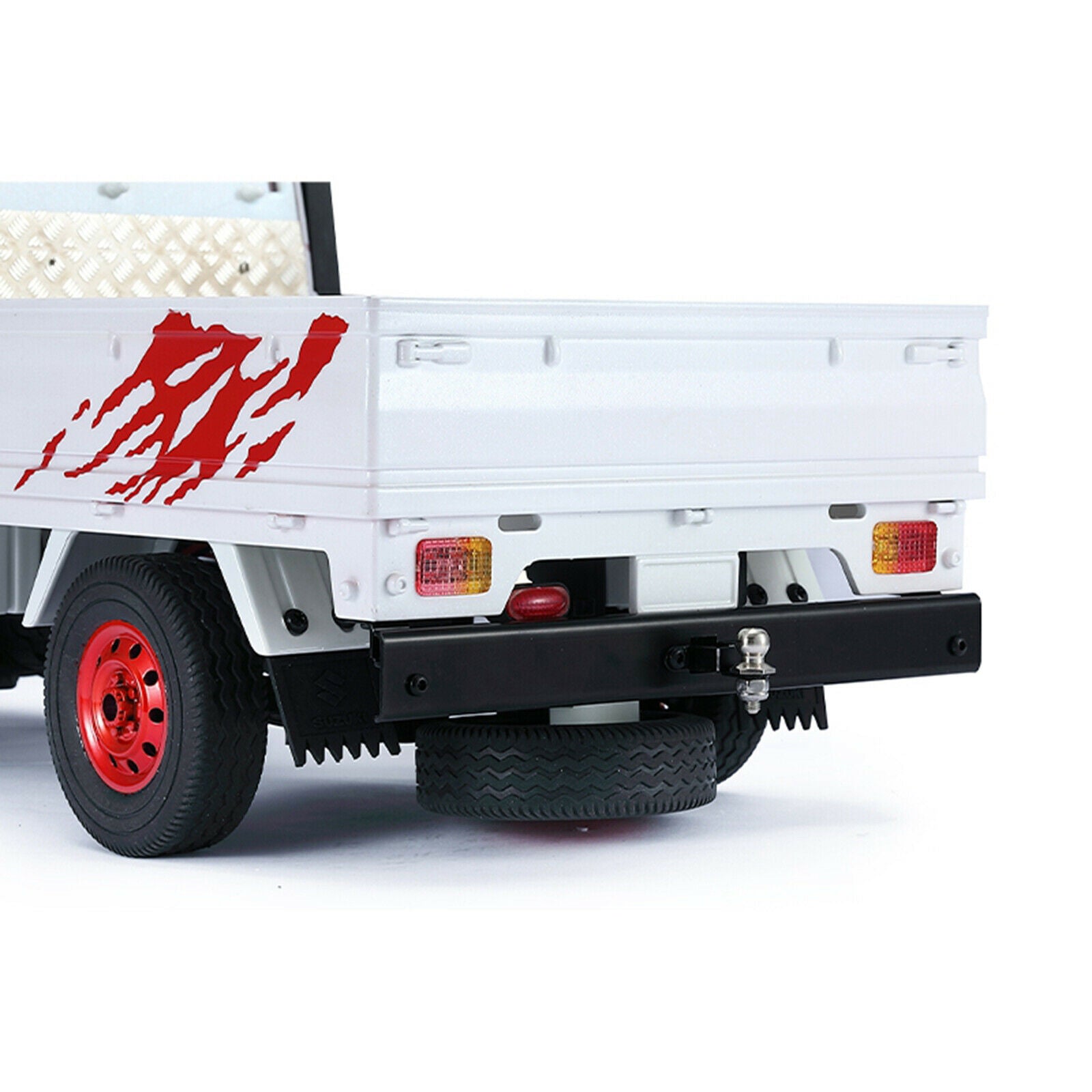 RC Car Metal Aluminum Rear Bumper for WPL D12 Drift Racing RC Car Accessory
