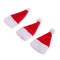 3 Pieces 1/12 Christmas Santa Claus Hat Scene Decor Art Supplies Accessory