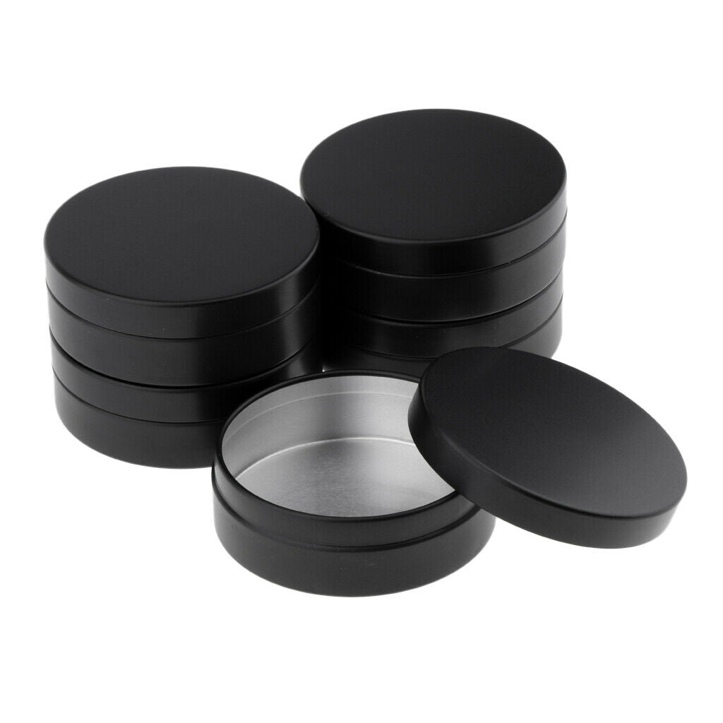 6pcs Large 100ml Aluminum Tin Cans Round Metal Lip Balm Tins Containers Lids