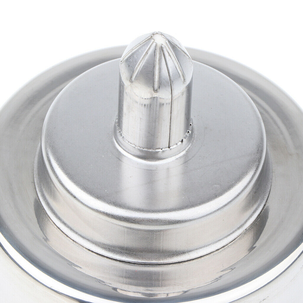 Stainless Steel Alcohol Burner Spirit Lamp with Wick for Chemistry Biology Lab