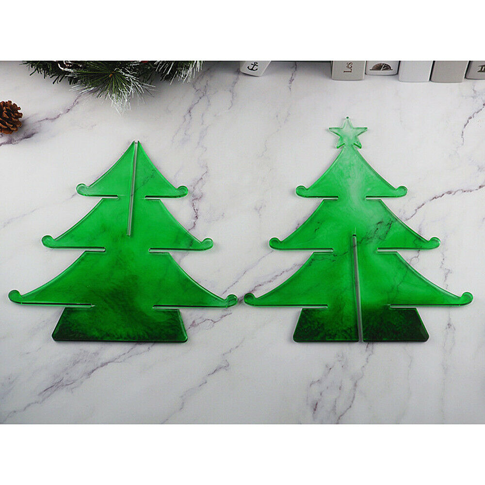 DIY Christmas Tree Storage Holder Silicone Mold Jewelry Organizer Rack Mould Set
