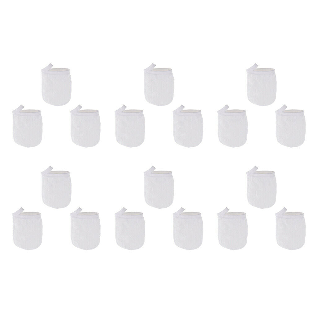 18 Pieces Microfiber Face Washing Cleansing Gloves Reusable Facial Cloth Pads