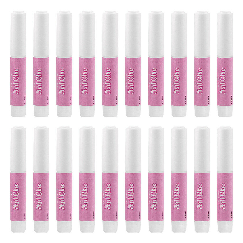 20Packs 2g Nail Art Glue Clear Strong Adhesive French False Tips Manicure
