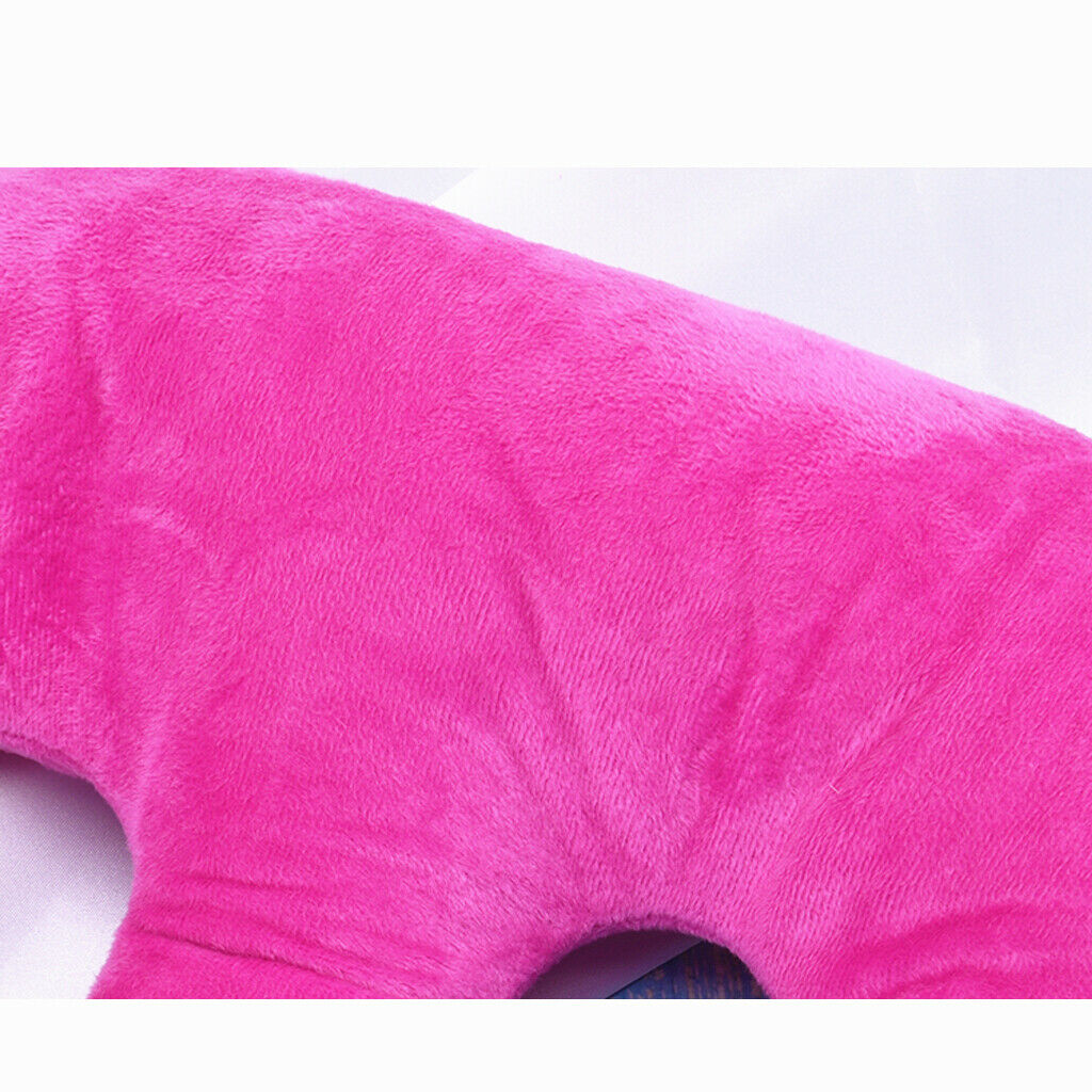 2Pcs Red+Brown Soft Chest Pillow Pad Feminine Cushion Massage Bed Relaxing