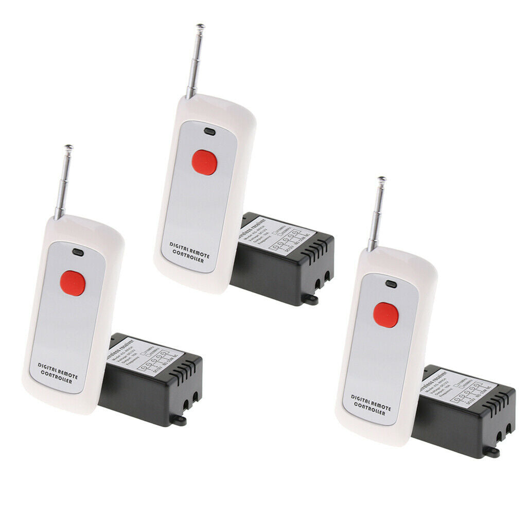 3 set 12V 1000m Wireless Remote Control Switch Remote Controller for Lights