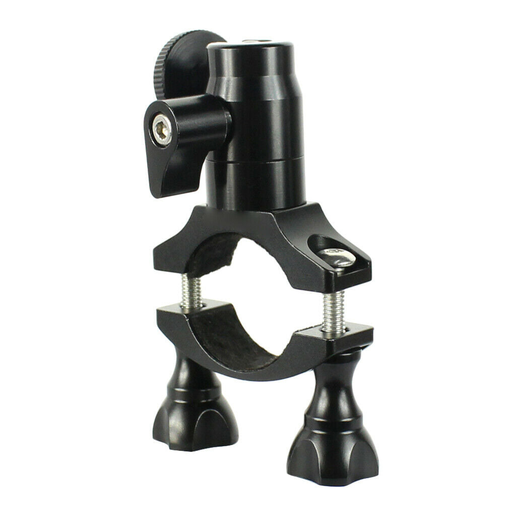 Aluminium Alloy 1/4" Bicycle Handlebar Clamp Bracket Clip for Gopro Camera