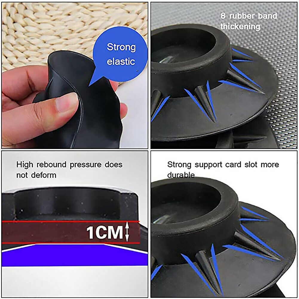 4pcs Non-Slip Anti Vibration Pads for Washer Dryer Anti Walking Feet Pads @