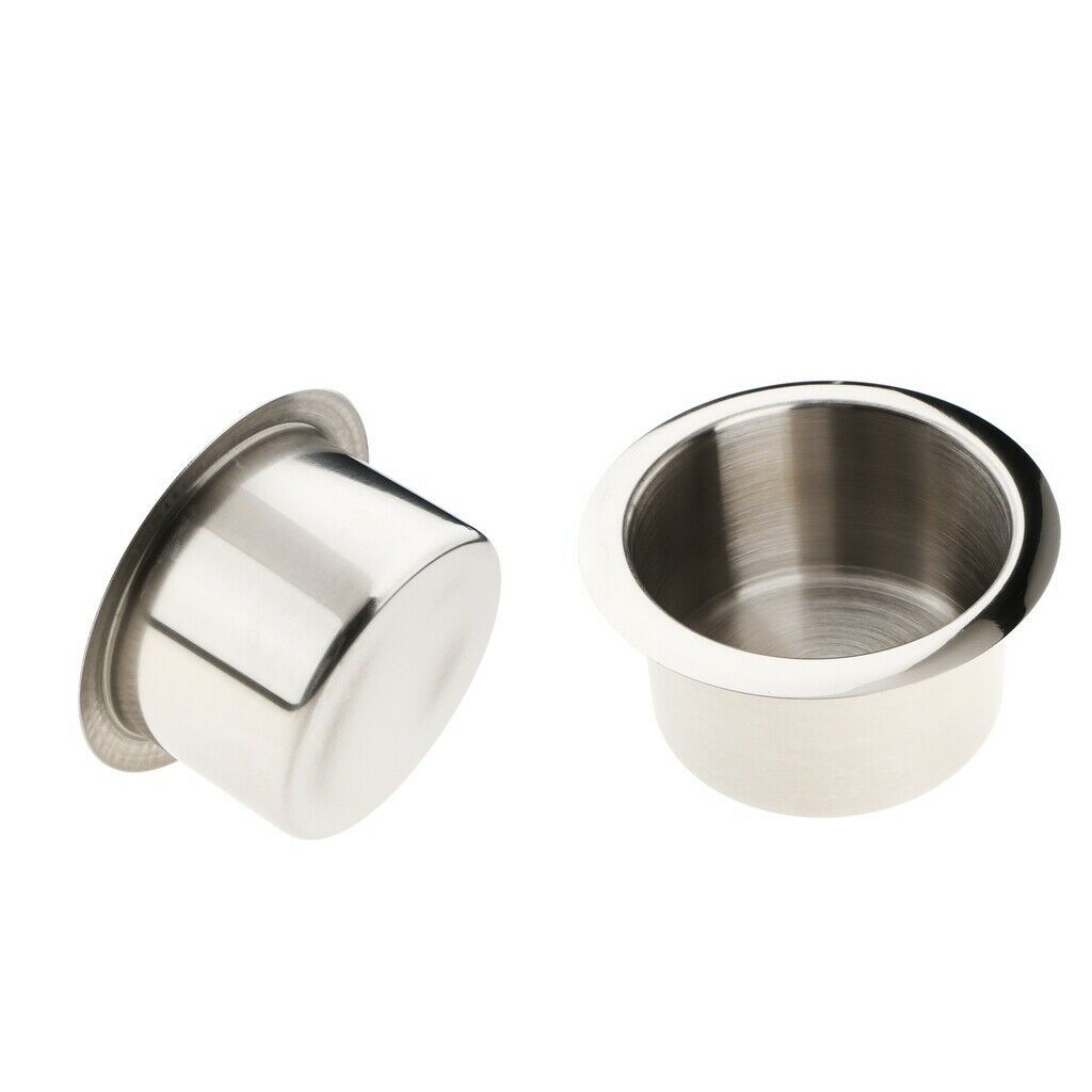 2x Stainless Steel Cup Drink Bottle Holder for Car Truck Camper RV Van