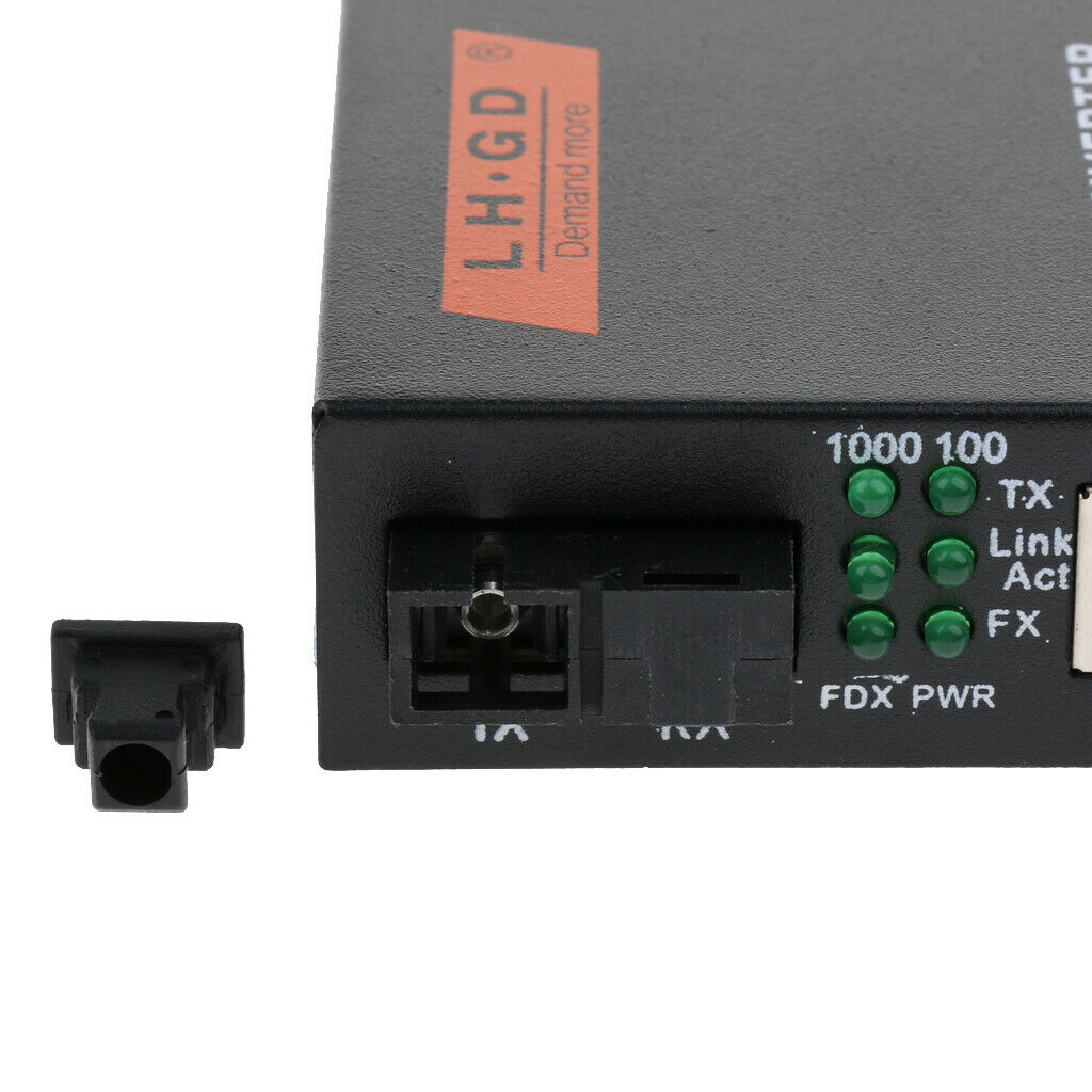 1 Pair Ethernet Converters, Optical Fiber Transceiver, 1000Mbps & Up To 20km