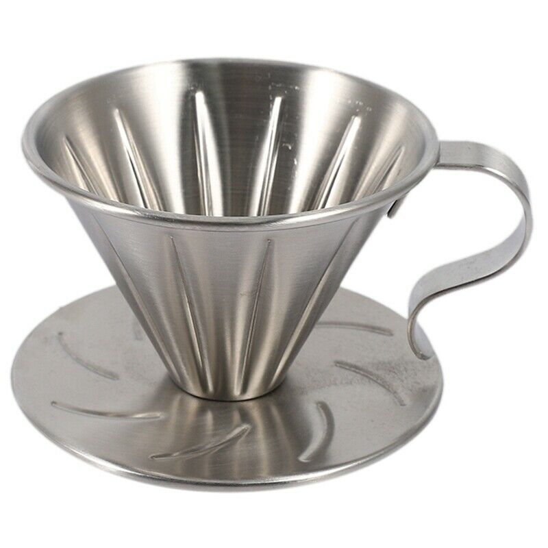 Stainless Steel Pour over Coffee Dripper Brewer Cone Filter Coffee Maker with J5