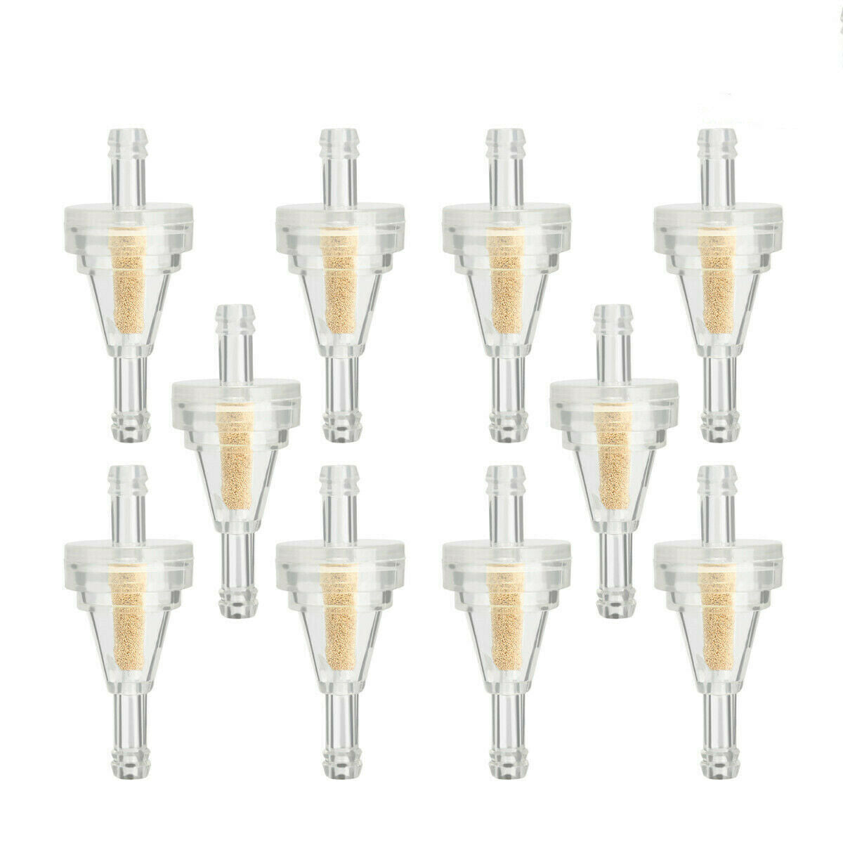10pcs 1/4" Universal Motorcycle Mini Small Engine Inline Carb Fuel Gas Filters