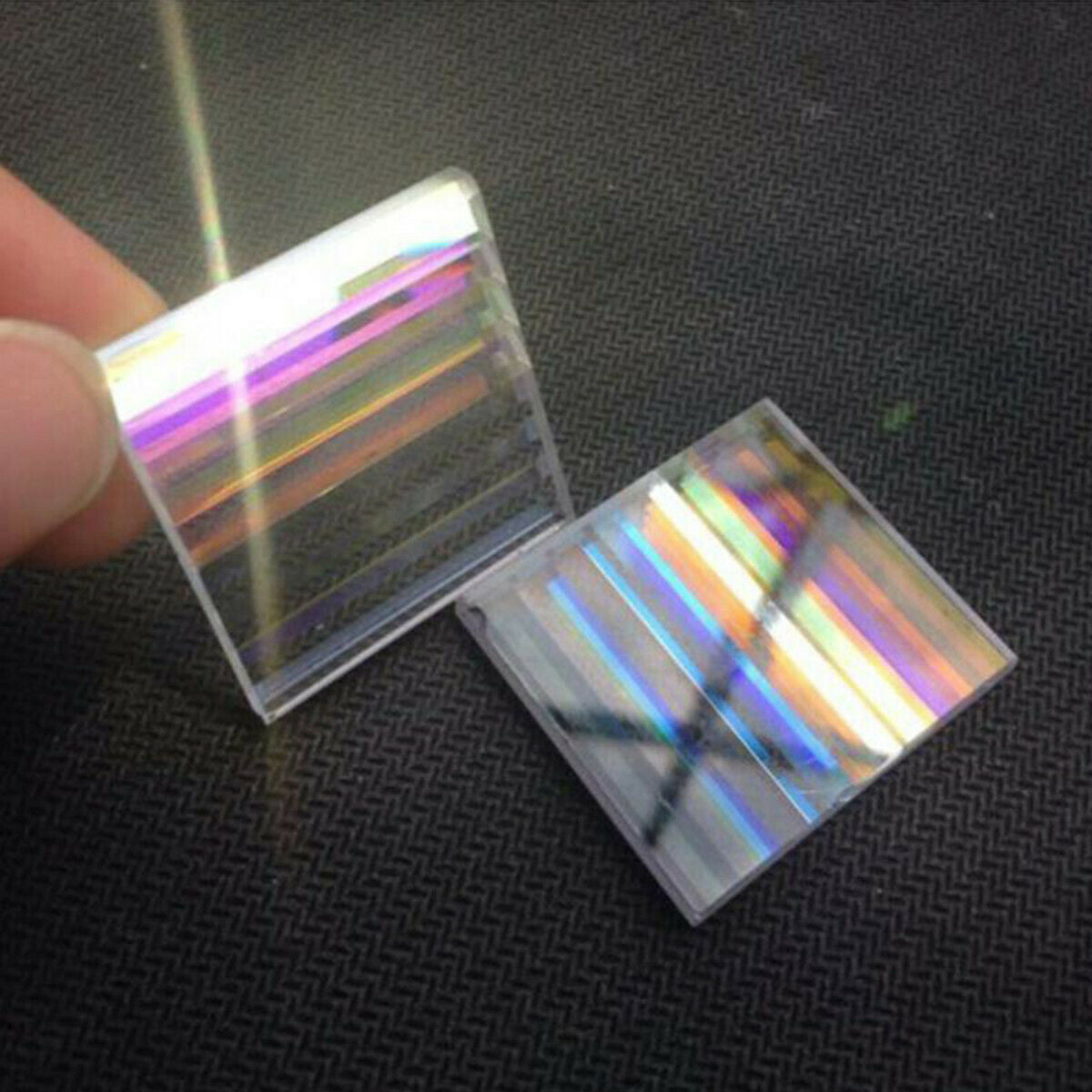 5PCS Defective Optical Glass Decoration Lens Prism for Science Physics Research