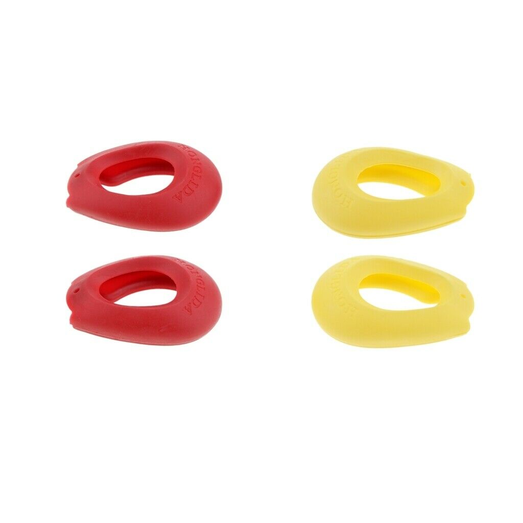 Silicone Ear Shield Salon Hairdressing Ear Cover Protector Muffs Cushion Red