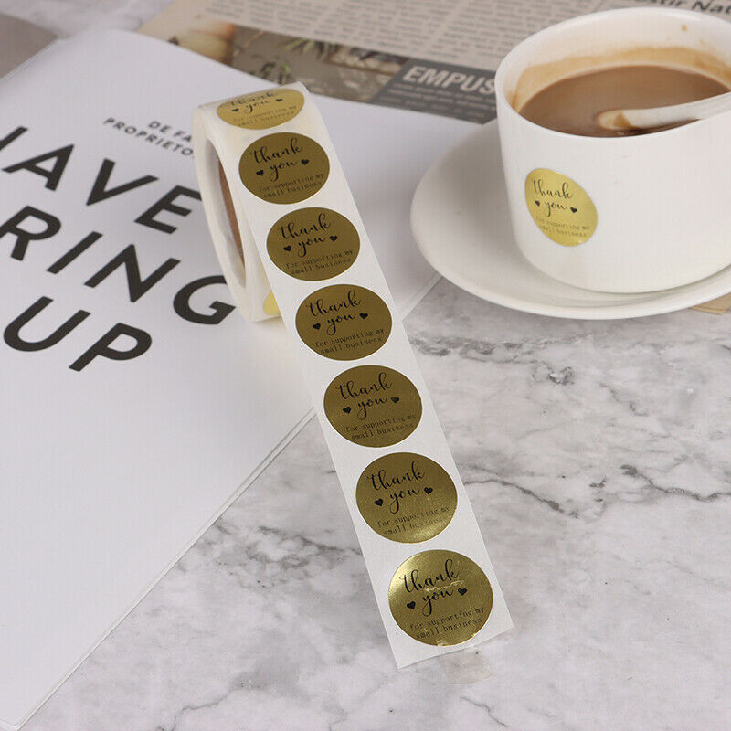 Thank You for Supporting My Small Business Stickers seal label Christmas .l8