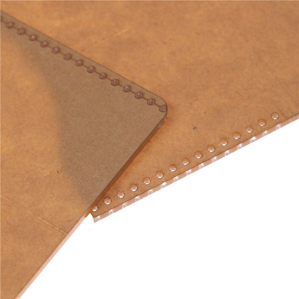2pcs Acrylic Clear Craft Pattern Template Tool For Leather Wallet Bag Craf.l8