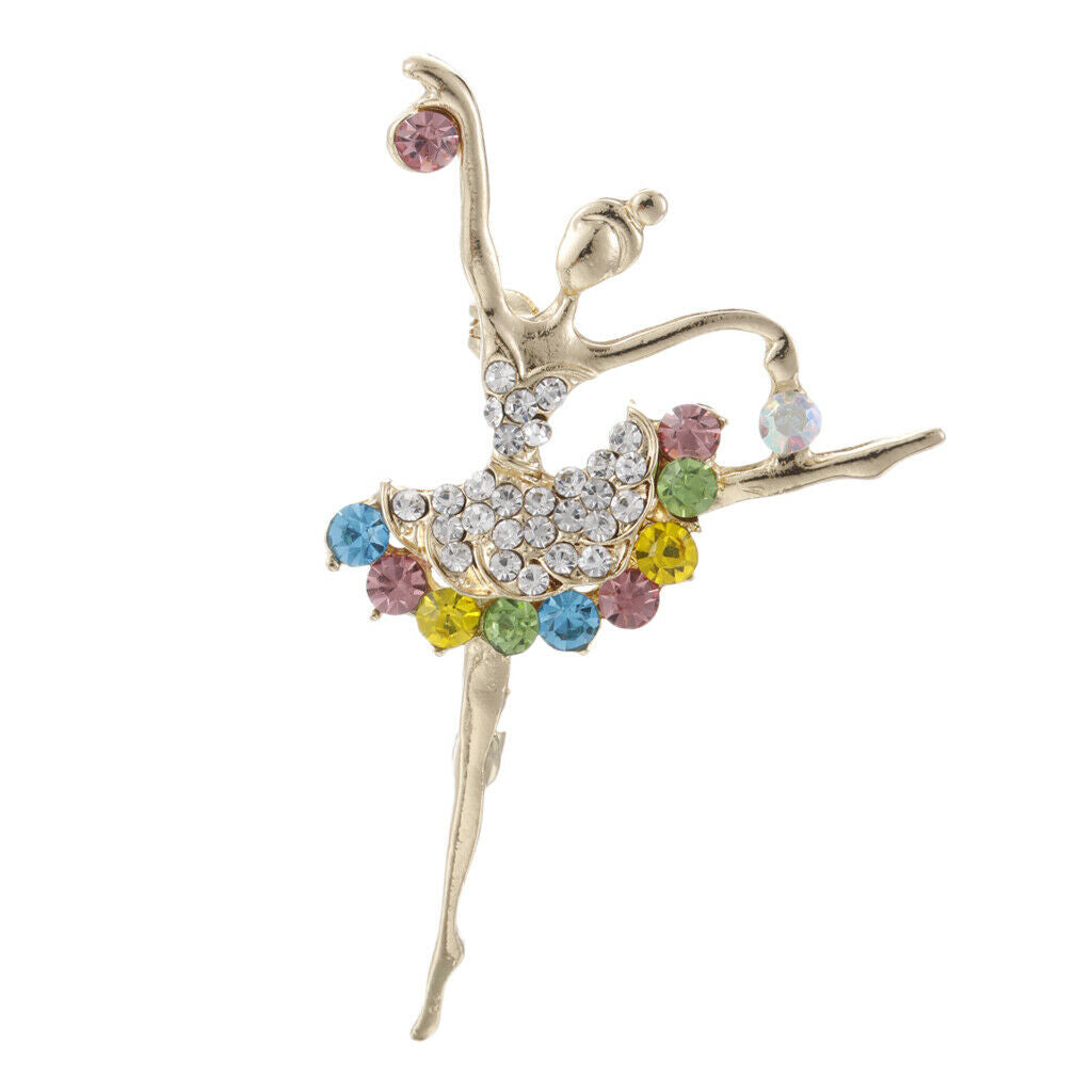 Ballet Dancing Girl Brooch Pin For Women Fashion Jewelry Gift