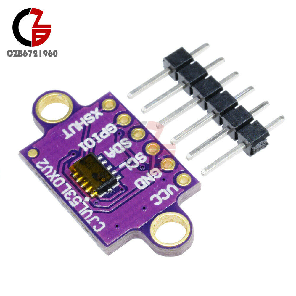 5Pcs VL53L0X GY-VL53L0XV2V Time-of-Flight Distance Sensor Breakout Module