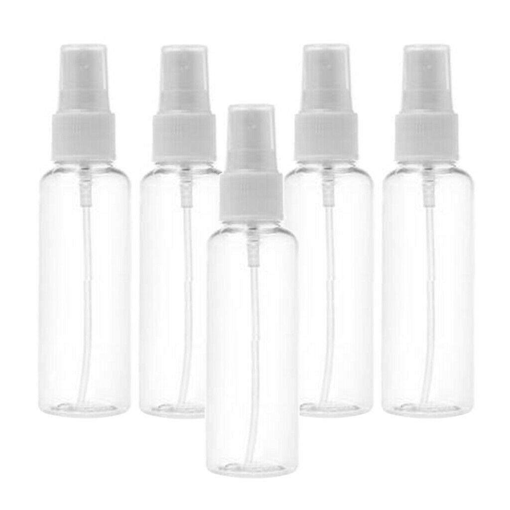 30x Transparent Fine Mist Bottle Travel Perfumes Bottles Pump Reusable 60ML