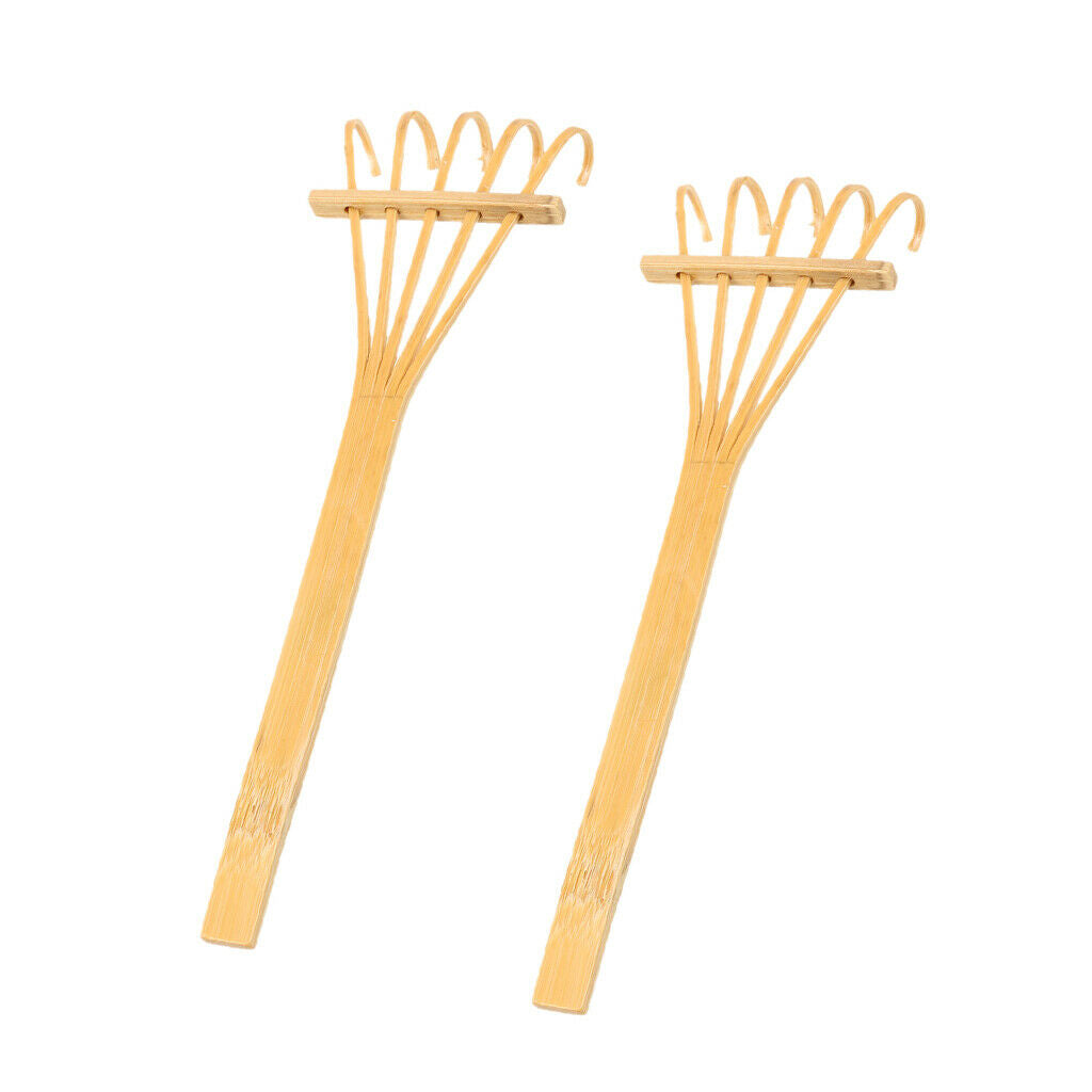 Natural Wooden Rake for ZEN Garden Sand Home Ornament Accessory 2Pcs