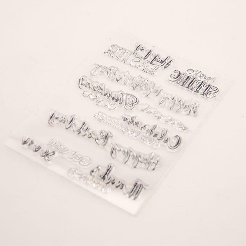 Happy Birthday Easter Silicone Clear Stamp DIY Scrapbooking Album Paper Card