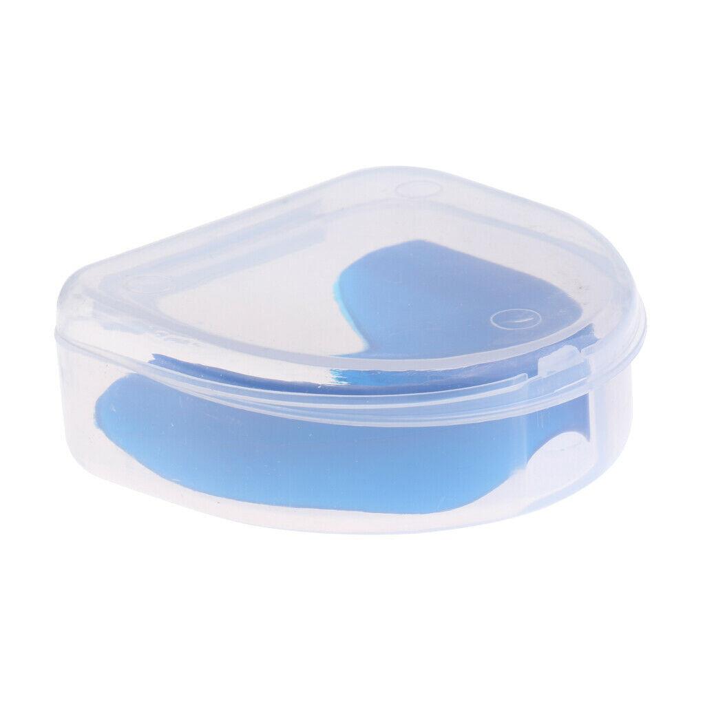 Mouth Guard Teeth Gum Shield Case Protector Mouthguards MMA Boxing Blue