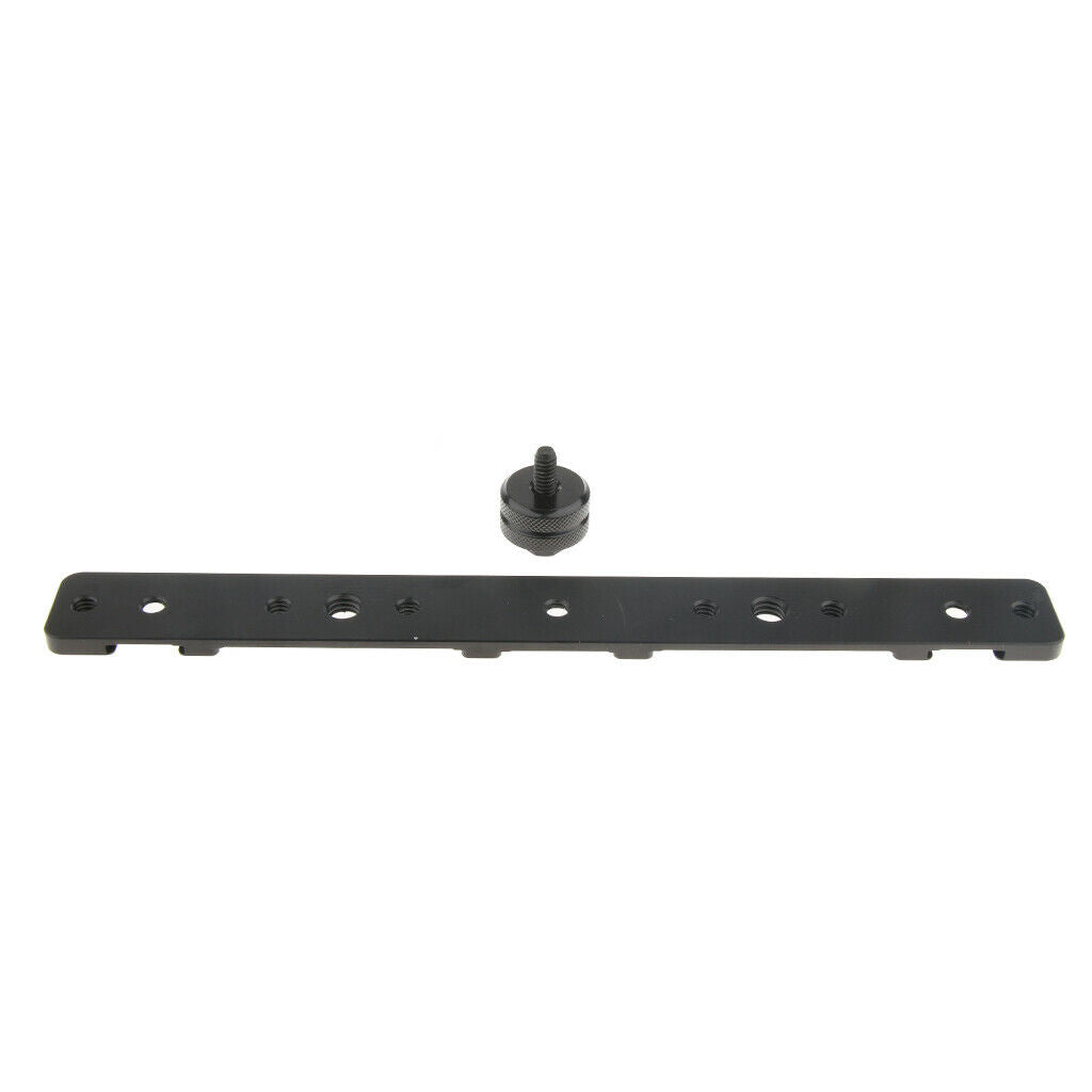 Camera Dual 1/4 "Screw Bar Bracket Cold DV Video Extension Light